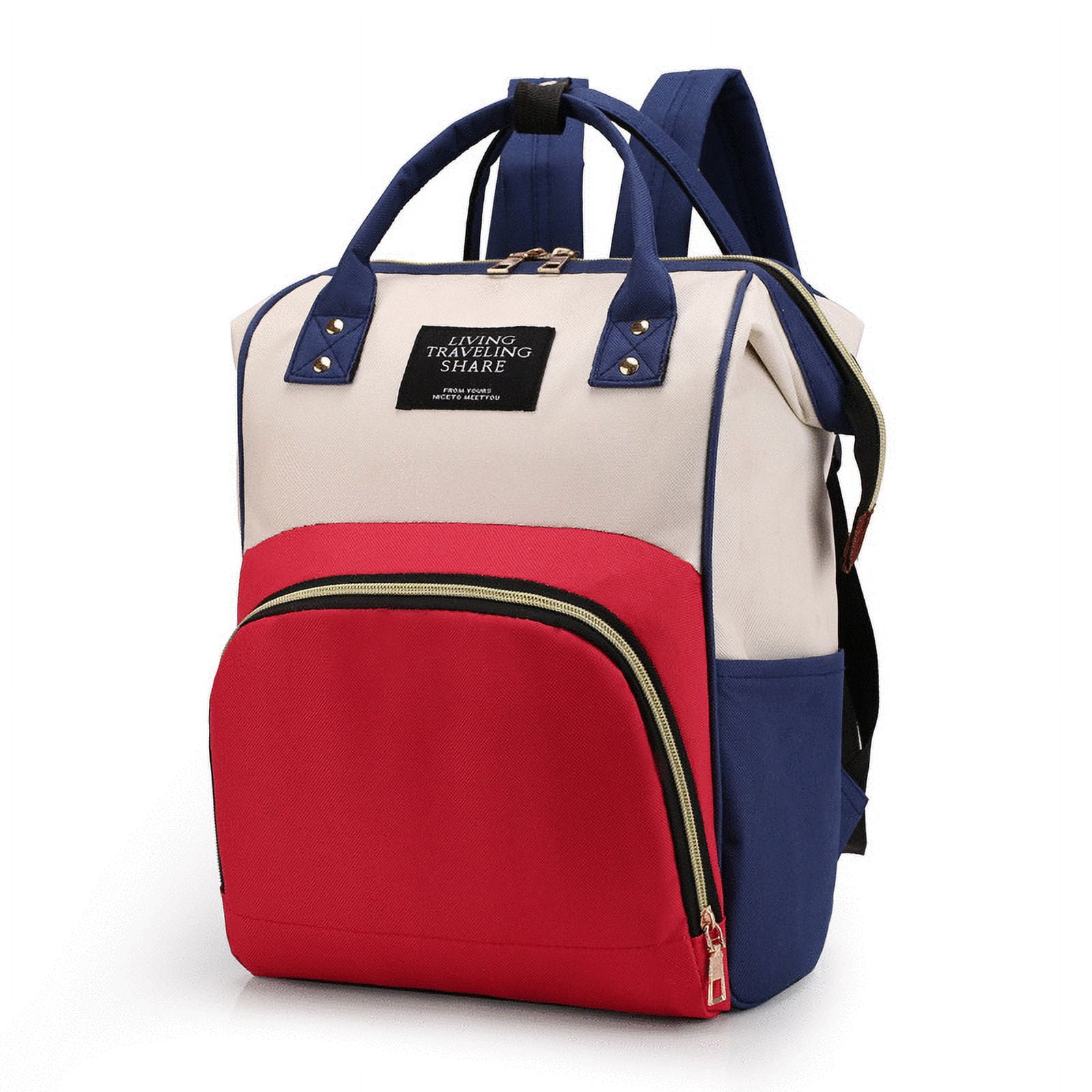 Waterproof Diaper Backpack with Insulated Pockets
