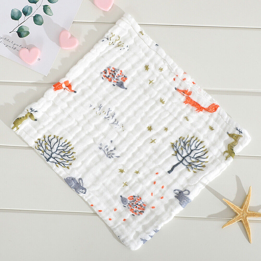 10-20 Cotton Muslin Baby Washcloths