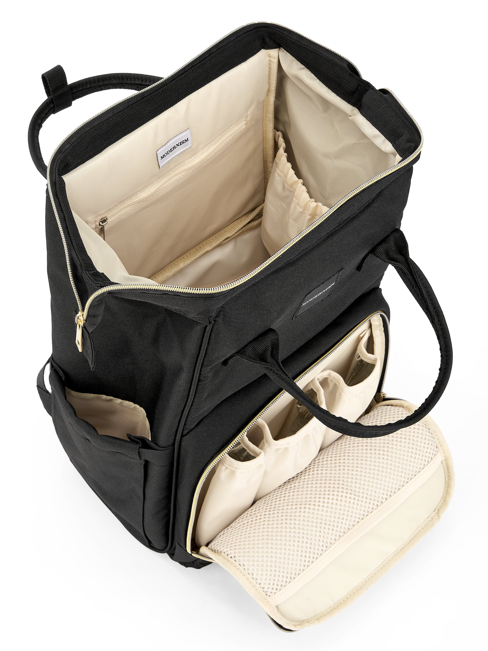 Black MODERNISME Backpack Diaper Bag