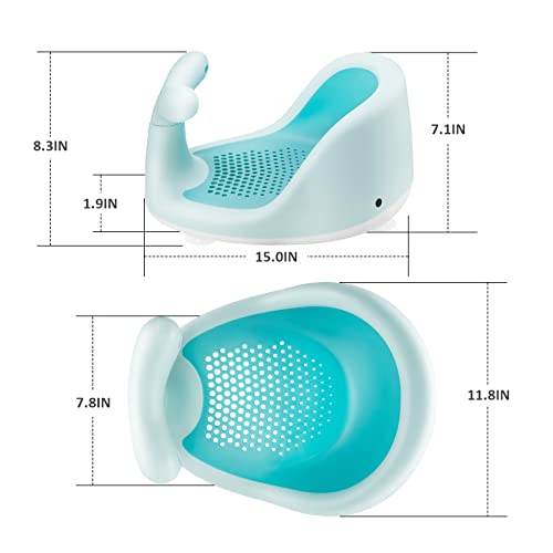 Whale Baby Bath Seat with 3 Bath Toys