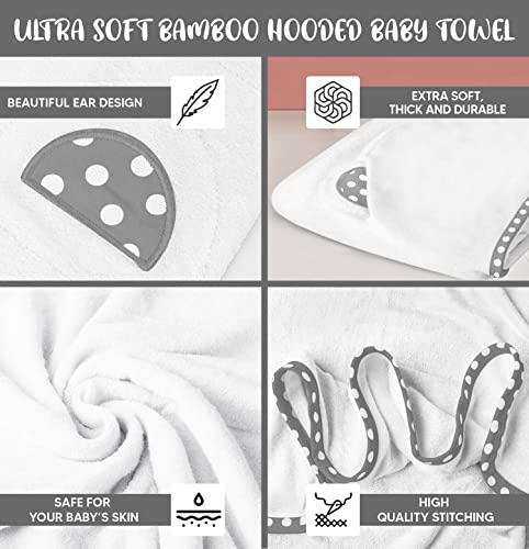 Luxurious Bamboo Hooded Towels for Babies and Kids