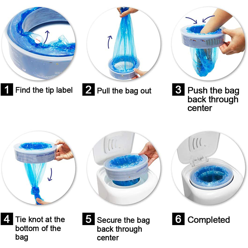 Baby Diaper Refill Bags for Pails and Trash