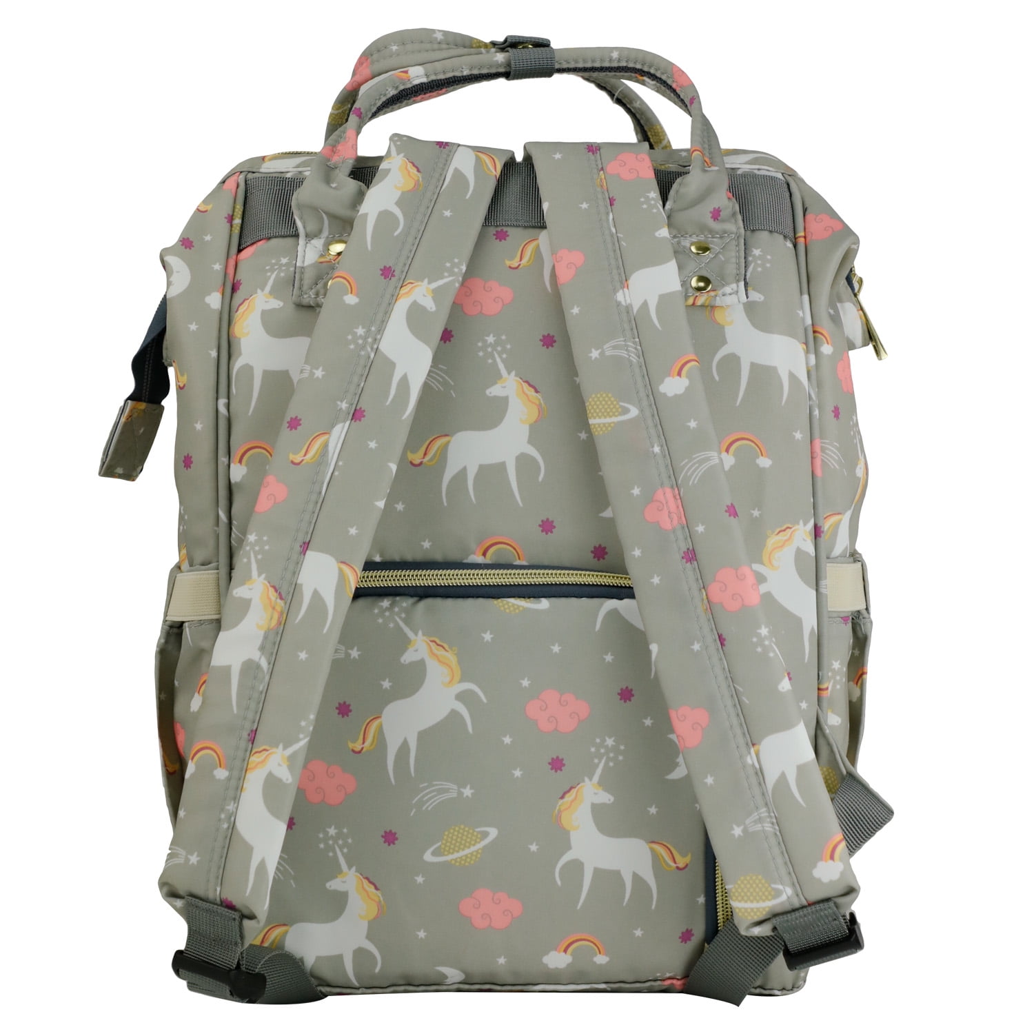 LEQUEEN Waterproof Diaper Backpack - Light Gray