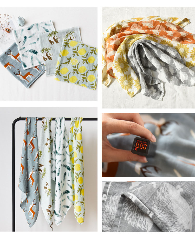 Muslin Cotton Baby Towel Scarf Swaddle Bath