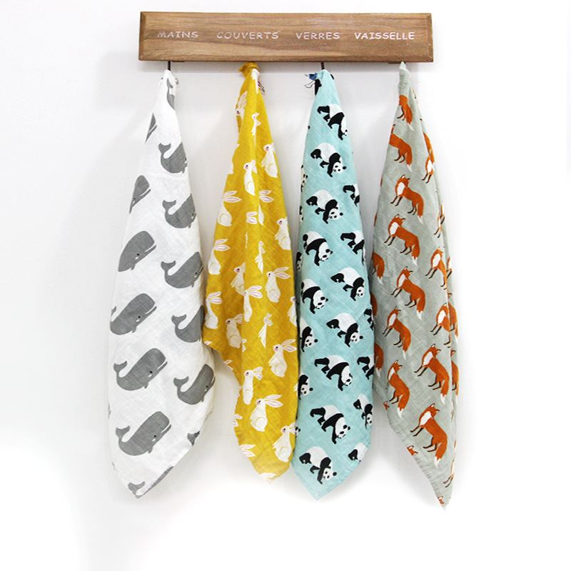 Muslin Cotton Baby Towel Scarf Swaddle Bath