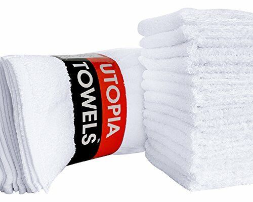 24-Pack Cotton Baby Washcloths 12x12 inches