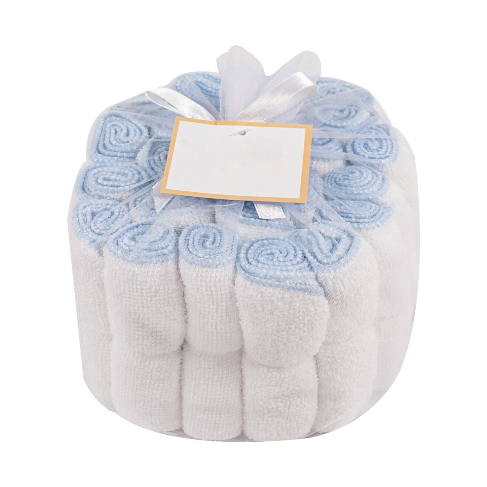 Soft 100% Cotton Baby Washcloths 24 Pack