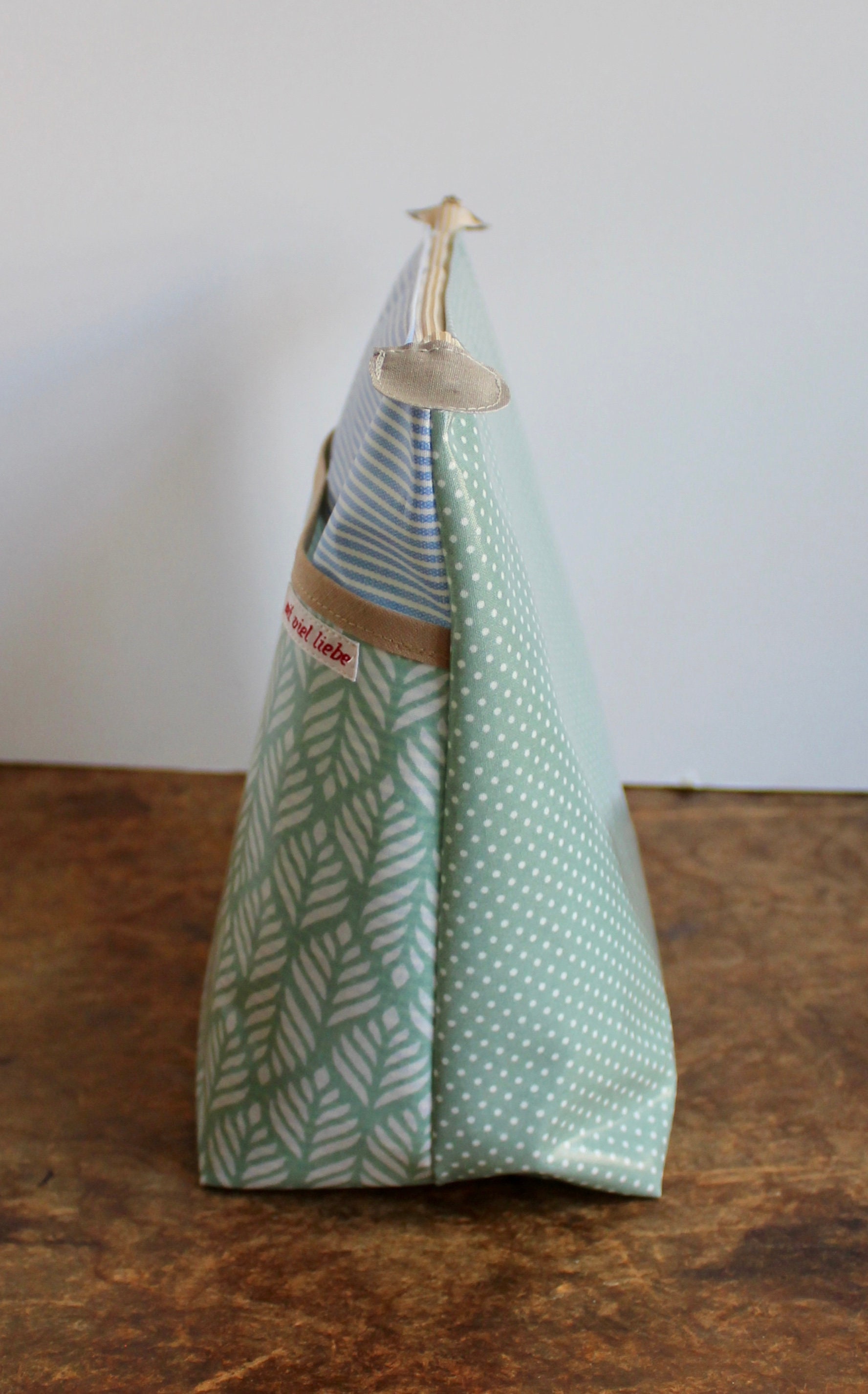 Travel-sized Oilcloth Toiletry Bag with Fun Patterns
