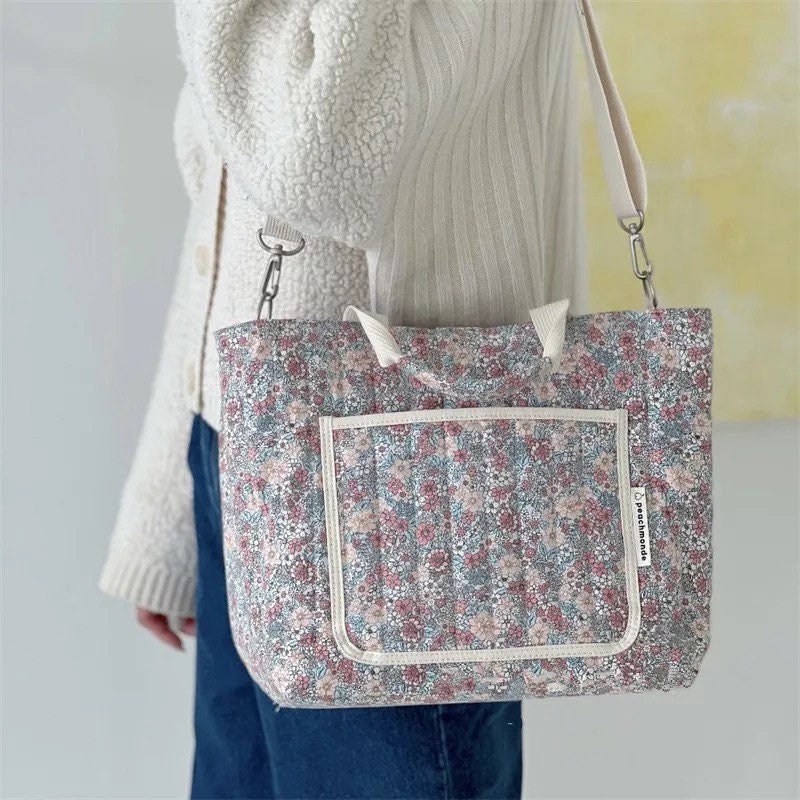 Korean Floral Mother & Baby Bag - Multi-Functional Shoulder Bag