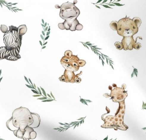 Jungle Safari Changing Mat with Animal Prints