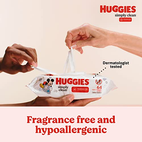 Huggies Simply Clean Unscented Baby Wipes