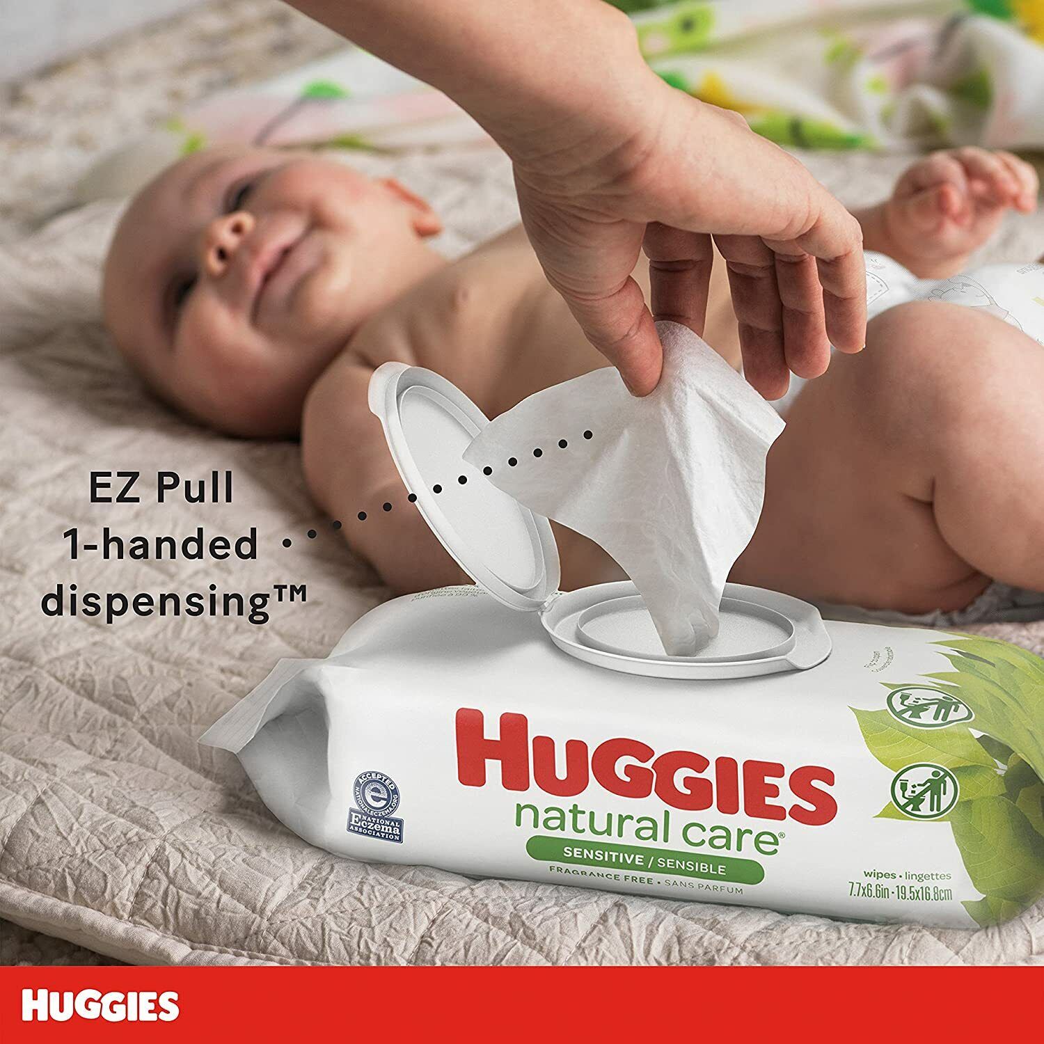 Huggies Natural Care Sensitive Baby Wipes - 448/CS
