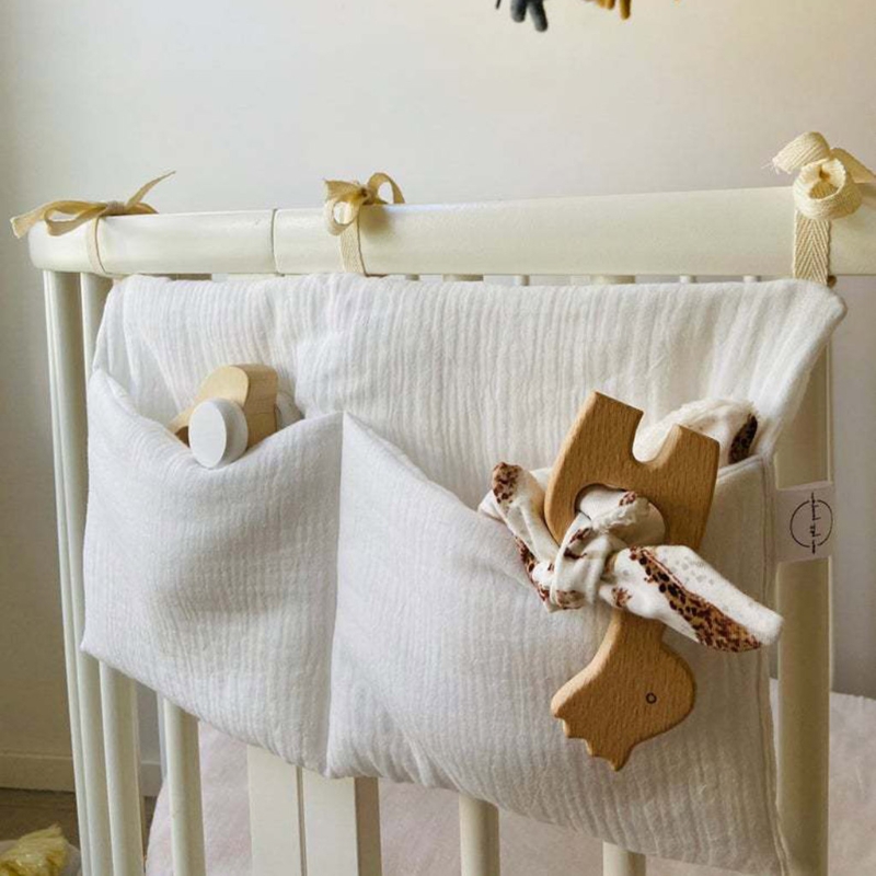 Portable Baby Crib Headboard Organizer
