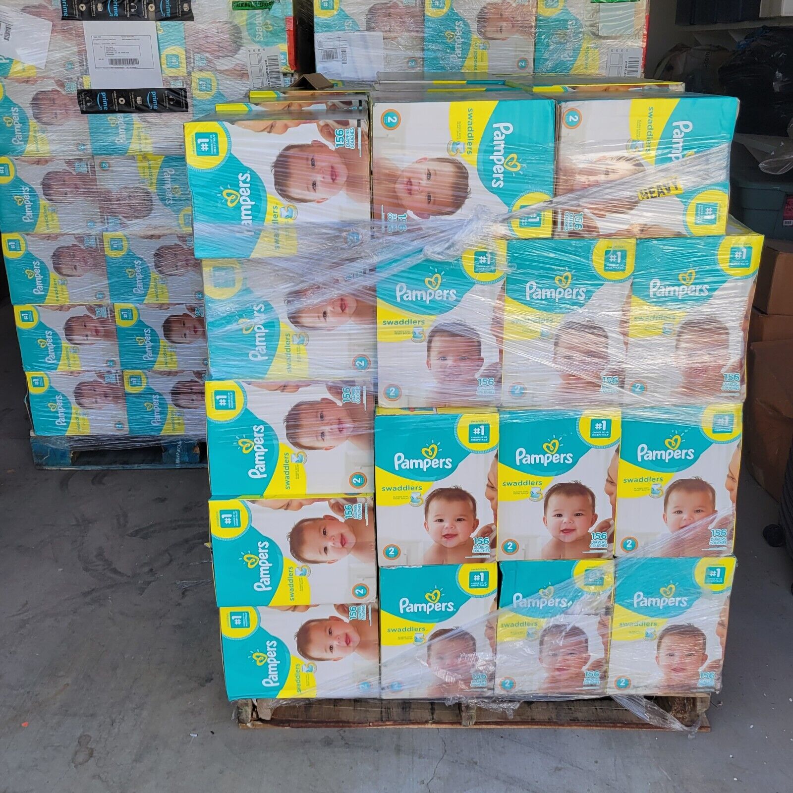 156 Count Pampers Swaddlers Size 2 Diapers