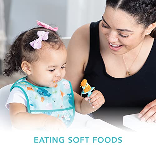 Silicone Baby Fork and Spoon Set - Gray