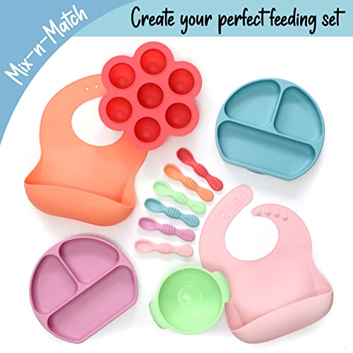 Silicone Rainbow Spoon Set for Babies & Toddlers