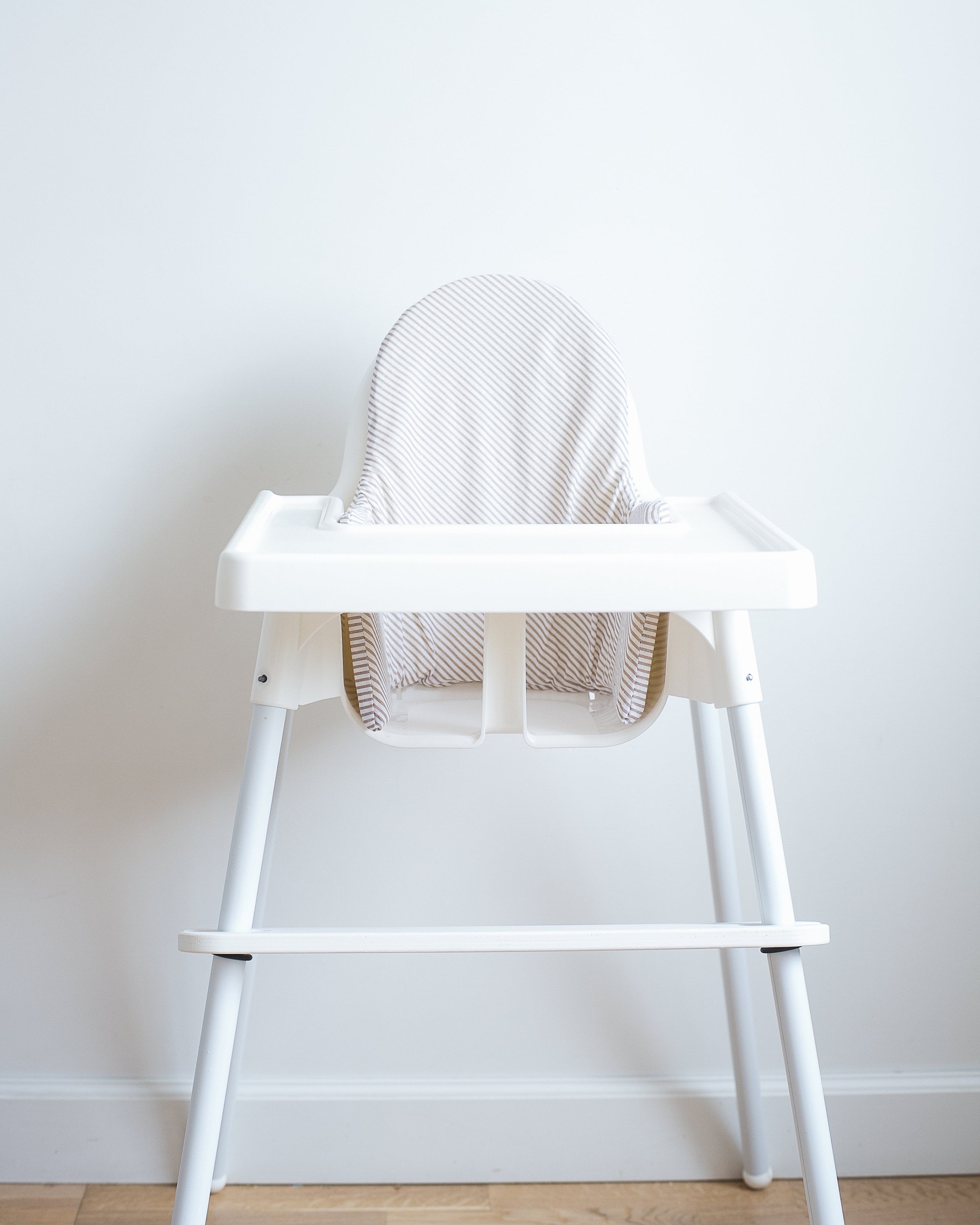 IKEA highchair footrest for minimalist babies