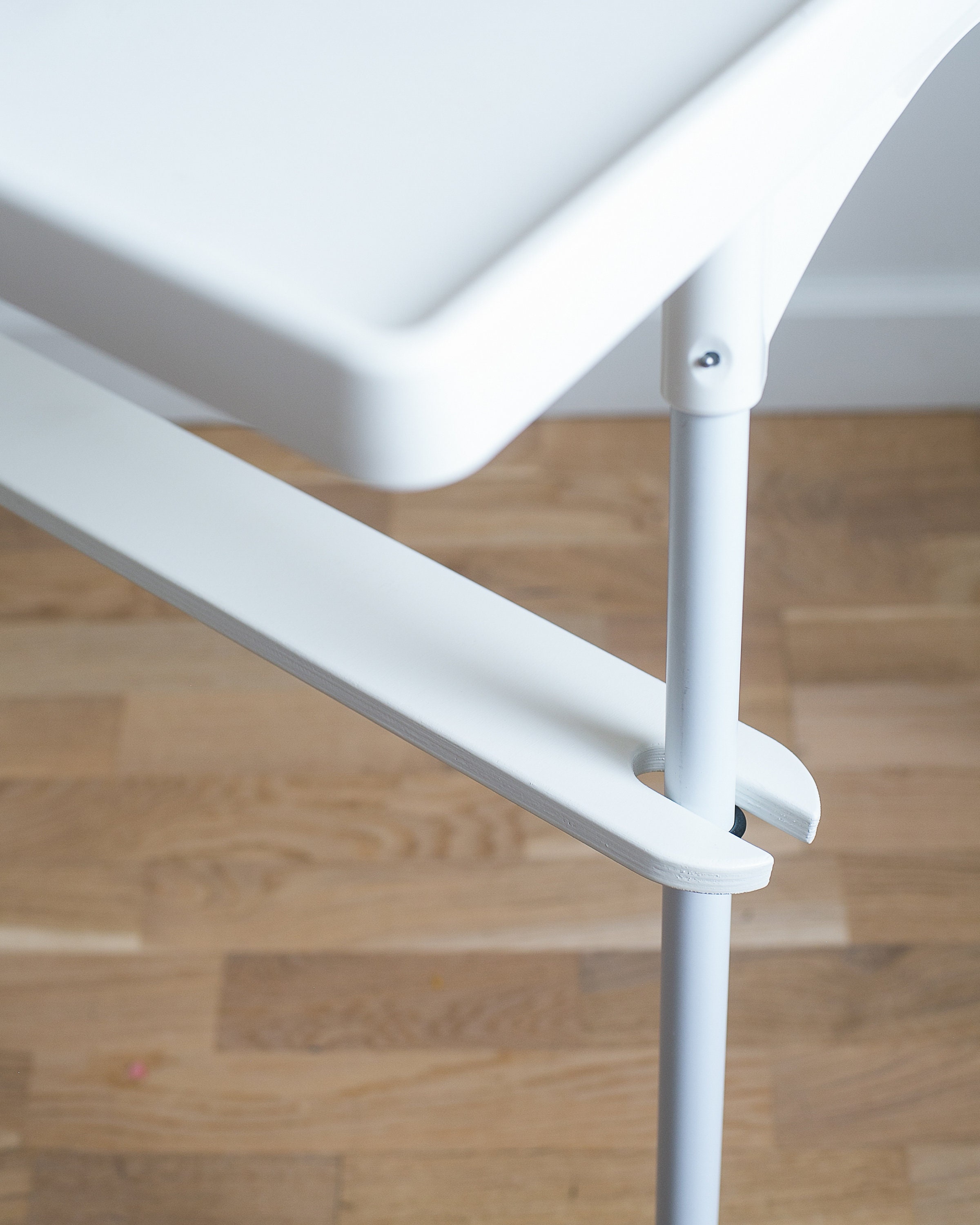 IKEA highchair footrest for minimalist babies