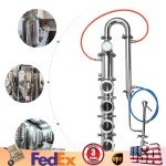 4" Stainless Steel Moonshine Still with Copper Plate