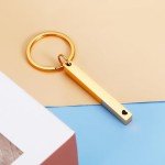 Engraved Copper Keychain for Couples Anniversary Gift