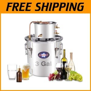 12L Whisky Distiller Kit with Pump & Thermometer