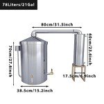 YUEWO Stainless Steel Home Distillery Kit