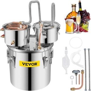 VEVOR 5GAL Alcohol Still Distillery Kit with Thermometer