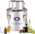 Stainless Steel Alcohol Still Kit with Thermometer & Pump