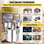 VEVOR 50L Home Distillery Kit for Wine & Spirits