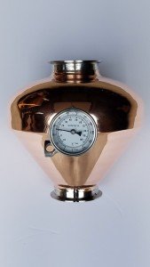 Copper Whiskey Helmet for 4" Flute Still