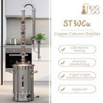 HOOLOO Electric Copper Alcohol Distiller Kit 6.3Gal