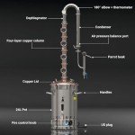 HOOLOO Electric Copper Alcohol Distiller Kit 6.3Gal