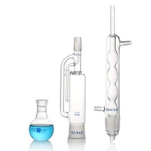YUEWO 60ml Spherical Soxhlet Distillation Flask