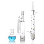YUEWO 60ml Spherical Soxhlet Distillation Flask