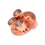YUEWO 3" Copper Bubble Plate Set with Gasket