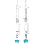YUEWO 60ml Spherical Soxhlet Distillation Flask