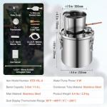 VEVOR 3 Gal Stainless Steel Alcohol Distiller Kit