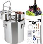 10 Gallon Stainless Steel Alcohol Still with Thermometer