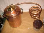 5 Gal Copper Moonshine Still with Coil & Jug