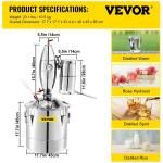 VEVOR 70L Stainless Steel Alcohol Distiller Kit