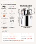 VEVOR 8-Gallon Moonshine Still with Thumper Keg