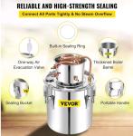 VEVOR 13.2Gal Stainless Steel Alcohol Distillery Kit