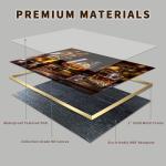 Whiskey Canvas Wall Art for Home Bar