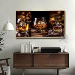 Whiskey Canvas Wall Art for Home Bar