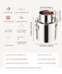 VEVOR 5 Gallon Stainless Steel Alcohol Distiller