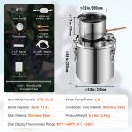 3 Gallon Stainless Steel Alcohol Distiller with Pump