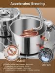 50L Stainless Steel Alcohol Still Kit with Thermometer