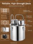 50L Stainless Steel Alcohol Still Kit with Thermometer