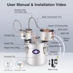 Suteck 3Gal Stainless Steel Alcohol Distiller Kit