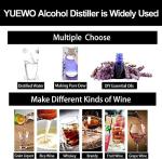 YUEWO Electric Alcohol Distiller Kit for Home